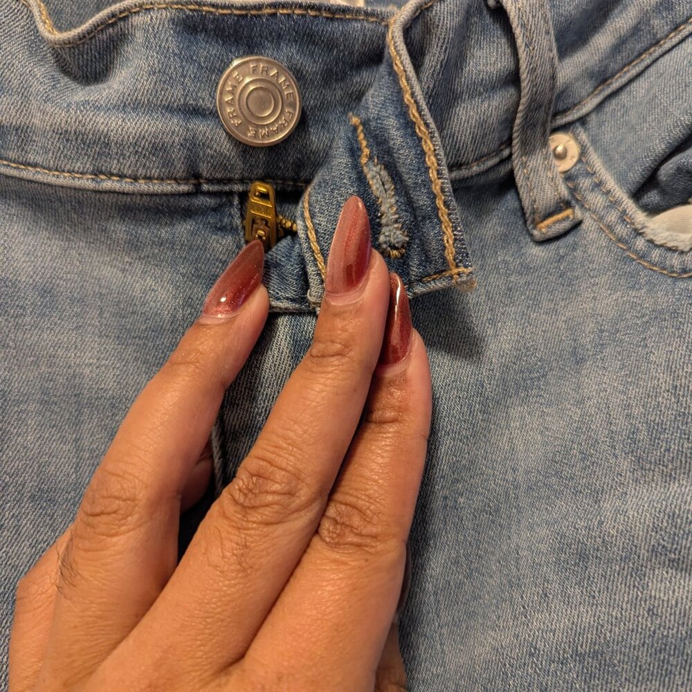 FRAME Le Slim Palazzo High Waist Wide Leg Jeans - Picture 6 of 9